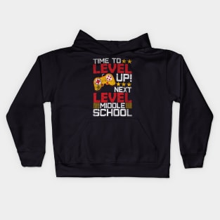 Time To Level Up  School Video  Graduation Kids Hoodie